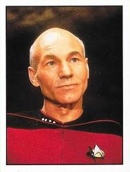 1987 Panini Star Trek: The Next Generation Stickers #35 Captain Jean-Luc Picard Front