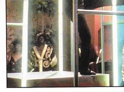 1987 Panini Star Trek: The Next Generation Stickers #79 Duel scene, Yar's legs, spectators in background (lower left) Front