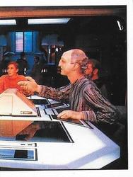 1987 Panini Star Trek: The Next Generation Stickers #145 Wesley, Argyle and Traveler in Engineering (right half) Front