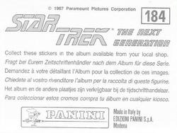 1987 Panini Star Trek: The Next Generation Stickers #184 Liator and Rivan, scantily-clad inhabitants of Haven Back