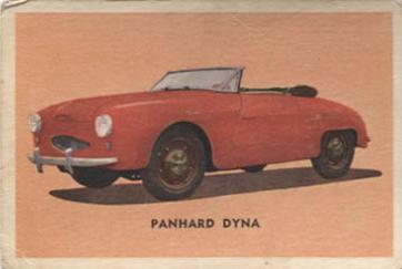 1956 Parkhurst Sports Cars (V339-14) #4 Panhard Dyna Front