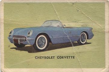 1956 Parkhurst Sports Cars (V339-14) #13 Chevrolet Corvette Front