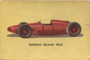 1956 Quaker Oats Sports Cars of 1956 #38 Gordini Grand Prix Front