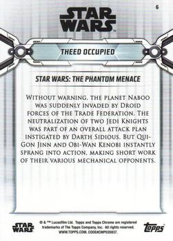 2019 Topps Chrome Star Wars Legacy #6 Theed Occupied Back