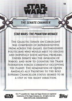 2019 Topps Chrome Star Wars Legacy #18 The Senate Chamber Back