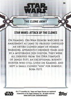 2019 Topps Chrome Star Wars Legacy #34 The Clone Army Back