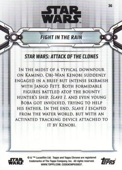 2019 Topps Chrome Star Wars Legacy #36 Fight in the Rain Back
