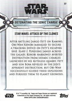 2019 Topps Chrome Star Wars Legacy #37 Detonating the Sonic Charge Back