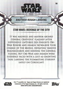 2019 Topps Chrome Star Wars Legacy #56 Another Rough Landing Back