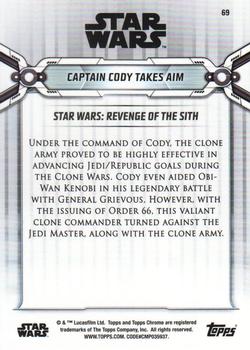 2019 Topps Chrome Star Wars Legacy #69 Captain Cody Takes Aim Back