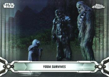 2019 Topps Chrome Star Wars Legacy #70 Yoda Survives Front