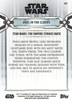 2019 Topps Chrome Star Wars Legacy #122 Duel in the Clouds Back