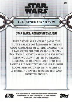 2019 Topps Chrome Star Wars Legacy #131 Luke Skywalker Steps in Back