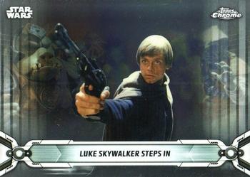 2019 Topps Chrome Star Wars Legacy #131 Luke Skywalker Steps in Front