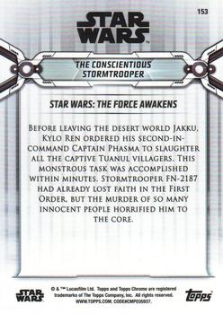 2019 Topps Chrome Star Wars Legacy #153 The Conscientious Stormtrooper Back