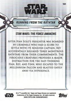 2019 Topps Chrome Star Wars Legacy #161 Running from the Rathtar Back