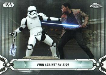 2019 Topps Chrome Star Wars Legacy #165 Finn against FN-2199 Front