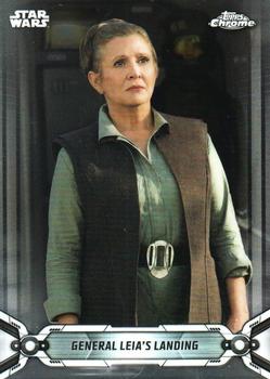 2019 Topps Chrome Star Wars Legacy #166 General Leia's Landing Front
