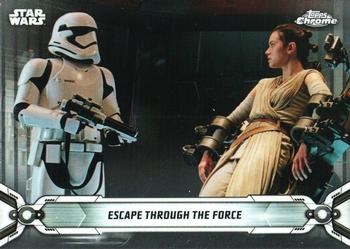2019 Topps Chrome Star Wars Legacy #167 Escape through the Force Front