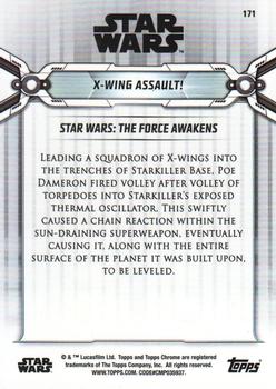 2019 Topps Chrome Star Wars Legacy #171 X-Wing Assault! Back