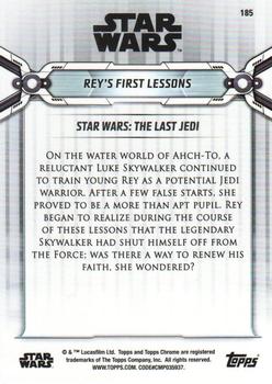 2019 Topps Chrome Star Wars Legacy #185 Rey's First Lessons Back