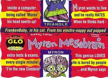 1995 Glow Zone The Oddbodz #GHC-06 Myron Megabrain Back