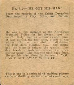 1936 American G-Men (R13-2) #710 He Got His Man Back