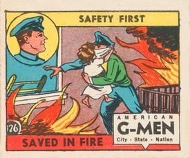 1936 American G-Men (R13-1) #126 Saved In Fire Front