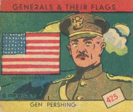 1939 W.S. Corp Generals & Their Flags (R58) #425 John J. Pershing Front
