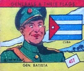1939 W.S. Corp Generals & Their Flags (R58) #427 Fulgencio Batista Front