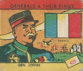 1939 W.S. Corp Generals & Their Flags (R58) #429 Joseph Joffre Front