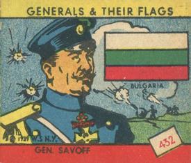 1939 W.S. Corp Generals & Their Flags (R58) #432 Mikhail Savoff Front