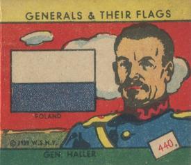 1939 W.S. Corp Generals & Their Flags (R58) #440 Jozef Haller Front