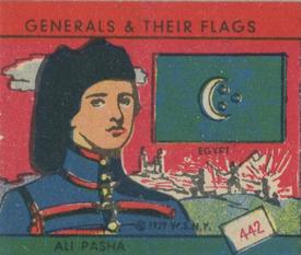 1939 W.S. Corp Generals & Their Flags (R58) #442 Mohammed Ali Pasha Front