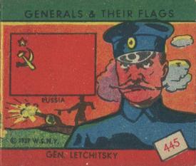 1939 W.S. Corp Generals & Their Flags (R58) #445 Gen. Letchitsky Front