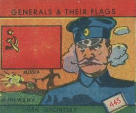 1939 W.S. Corp Generals & Their Flags (R58) #445 Gen. Letchitsky Front