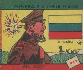 1939 W.S. Corp Generals & Their Flags (R58) #446 Gen. Goltz Front