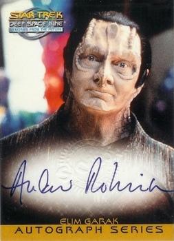 1999 SkyBox Star Trek: Deep Space Nine: Memories from the Future - Autograph Series #A8 Andrew Robinson Front