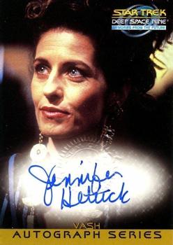 1999 SkyBox Star Trek: Deep Space Nine: Memories from the Future - Autograph Series #A12 Jennifer Hetrick Front