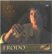 2002 Artbox Lord of the Rings Action Flipz - Chromium Stickers #3 Frodo Front