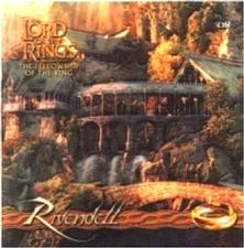 2002 Artbox Lord of the Rings Action Flipz - Rainbow Foil Chromium Stickers #8 Rivendell Front