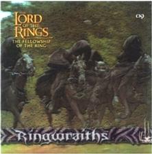2002 Artbox Lord of the Rings Action Flipz - Rainbow Foil Chromium Stickers #9 Ringwraiths Front
