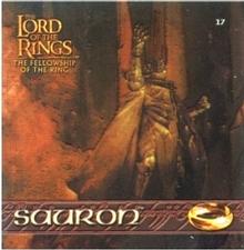 2002 Artbox Lord of the Rings Action Flipz - Rainbow Foil Chromium Stickers #17 Sauron Front