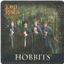 2002 Artbox Lord of the Rings Action Flipz - Ultra-rare Action Flipz #UR1 Ringwraiths / Hobbits Front