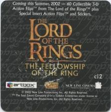 2002 Artbox Lord of the Rings Action Flipz - Box Topper #ci2 Ringwraiths Back