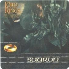 2002 Artbox Lord of the Rings Action Flipz - Rare Action Flipz (U.K. Retail) #AF1 Sauron Front