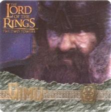 2002 Artbox Lord of the Rings: The Two Towers Action Flipz #14 Gimli Front