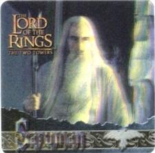 2002 Artbox Lord of the Rings: The Two Towers Action Flipz #18 Saruman Front