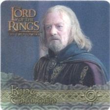 2002 Artbox Lord of the Rings: The Two Towers Action Flipz #21 King Theoden Front