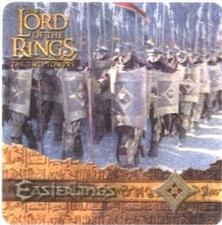 2002 Artbox Lord of the Rings: The Two Towers Action Flipz #23 Easterlings Front